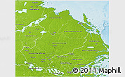 Physical 3D Map of Uppsala Län