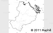 Blank Simple Map of Uppsala Län, cropped outside, no labels