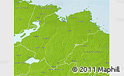 Physical 3D Map of Tierp Kommun