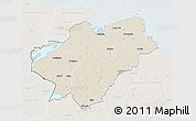 Shaded Relief 3D Map of Tierp Kommun, lighten