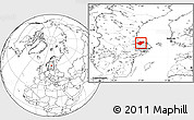 Blank Location Map of Tierp Kommun, highlighted parent region