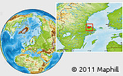 Physical Location Map of Tierp Kommun