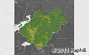 Satellite Map of Tierp Kommun, desaturated