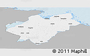 Gray Panoramic Map of Tierp Kommun, single color outside