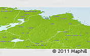 Physical Panoramic Map of Tierp Kommun