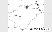Blank Simple Map of Tierp Kommun, cropped outside