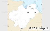 Classic Style Simple Map of Tierp Kommun, single color outside