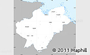 Gray Simple Map of Tierp Kommun, single color outside
