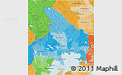 Political Shades 3D Map of Vármlands Län