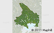 Satellite 3D Map of Vármlands Län, lighten
