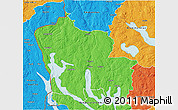 Political 3D Map of Arjäng Kommun