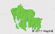 Political 3D Map of Arjäng Kommun, single color outside