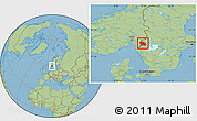 Savanna Style Location Map of Arjäng Kommun
