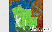 Political Map of Arjäng Kommun, darken