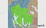 Political Map of Arjäng Kommun, semi-desaturated