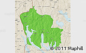 Political Map of Arjäng Kommun, shaded relief outside