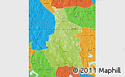 Physical Map of Filipstad Kommun, political outside