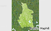 Physical Map of Filipstad Kommun, satellite outside