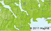 Physical 3D Map of Grums Kommun