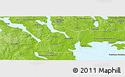 Physical Panoramic Map of Grums Kommun