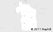 Silver Style Simple Map of Grums Kommun