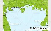 Physical Map of Hammarö Kommun