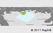Physical Panoramic Map of Hammarö Kommun, desaturated
