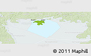 Physical Panoramic Map of Hammarö Kommun, lighten