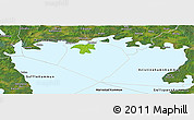Physical Panoramic Map of Hammarö Kommun, satellite outside