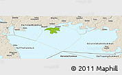 Physical Panoramic Map of Hammarö Kommun, shaded relief outside