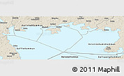 Shaded Relief Panoramic Map of Hammarö Kommun