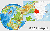Physical Location Map of Vármlands Län, highlighted country