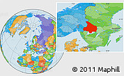 Political Location Map of Vármlands Län