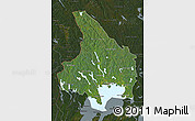 Satellite Map of Vármlands Län, darken