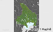 Satellite Map of Vármlands Län, desaturated