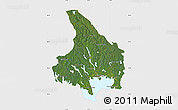 Satellite Map of Vármlands Län, single color outside