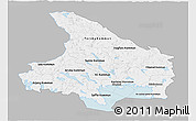 Gray Panoramic Map of Vármlands Län, single color outside