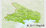 Physical Panoramic Map of Vármlands Län, lighten
