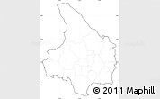 Blank Simple Map of Vármlands Län, cropped outside, no labels