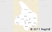 Classic Style Simple Map of Vármlands Län, single color outside