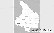 Gray Simple Map of Vármlands Län, single color outside