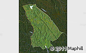 Satellite Map of Torsby Kommun, darken