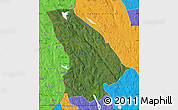 Satellite Map of Torsby Kommun, political outside