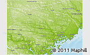 Physical 3D Map of Örnsköldsvik Kommun