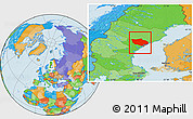 Political Location Map of Örnsköldsvik Kommun