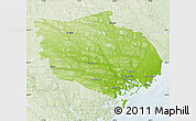 Physical Map of Örnsköldsvik Kommun, lighten