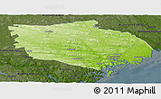 Physical Panoramic Map of Örnsköldsvik Kommun, darken