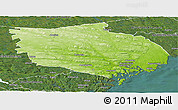 Physical Panoramic Map of Örnsköldsvik Kommun, satellite outside
