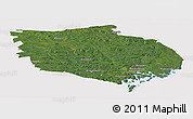 Satellite Panoramic Map of Örnsköldsvik Kommun, cropped outside