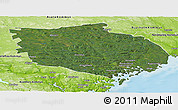 Satellite Panoramic Map of Örnsköldsvik Kommun, physical outside
